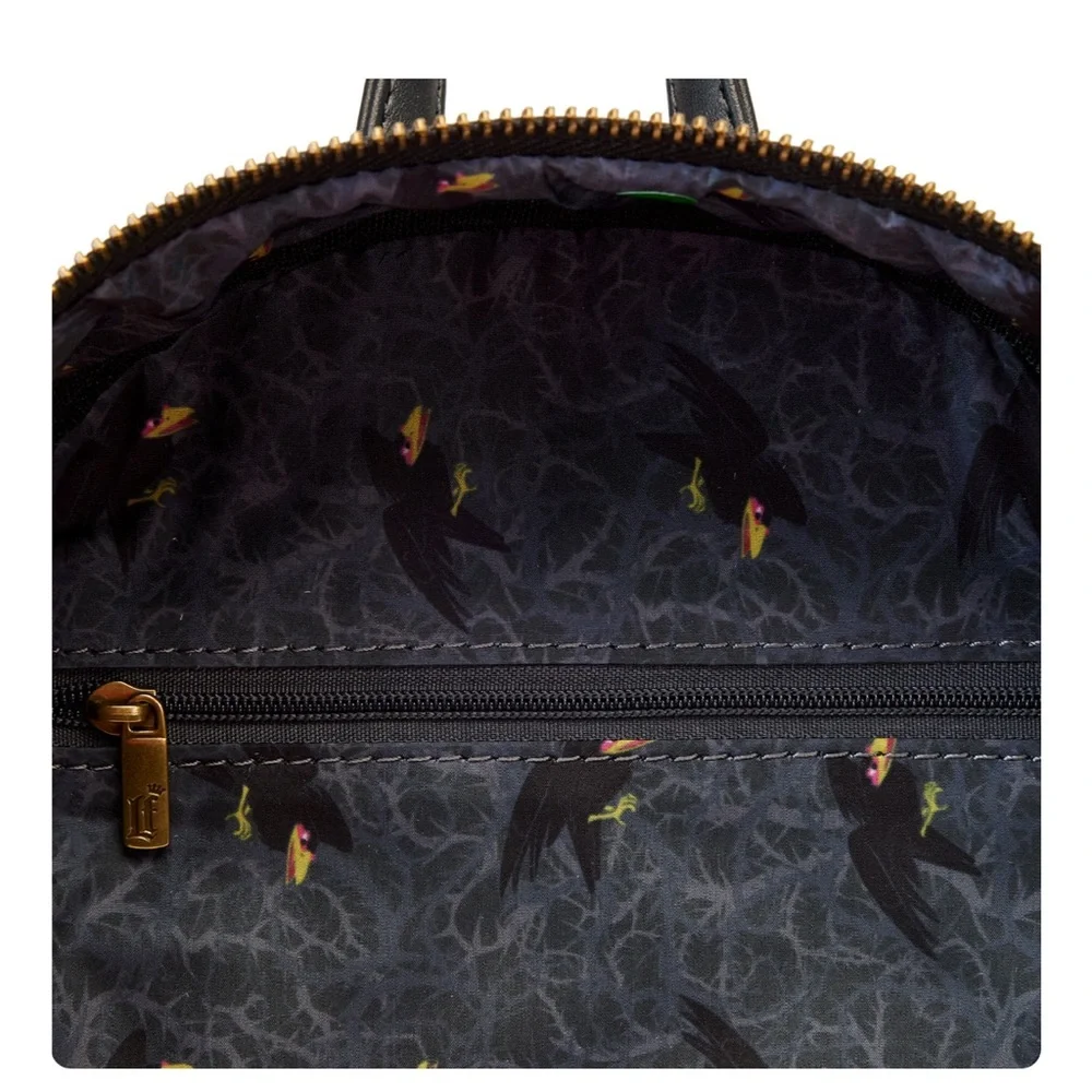 Loungefly Disney Sleeping Beauty Diablo Cosplay Mini Backpack & Wallet Set